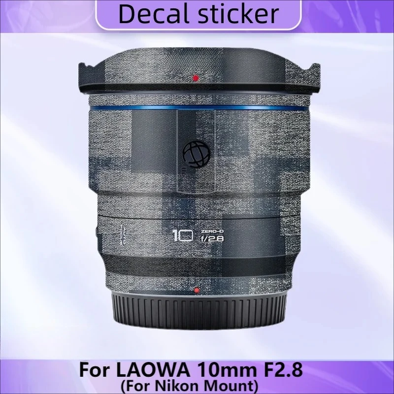 Para LAOWA 10mm F2.8 calcomanía de piel película de envoltura de vinilo lente de cámara pegatina protectora abrigo Venus Optics 10 F/2,8 2,8
