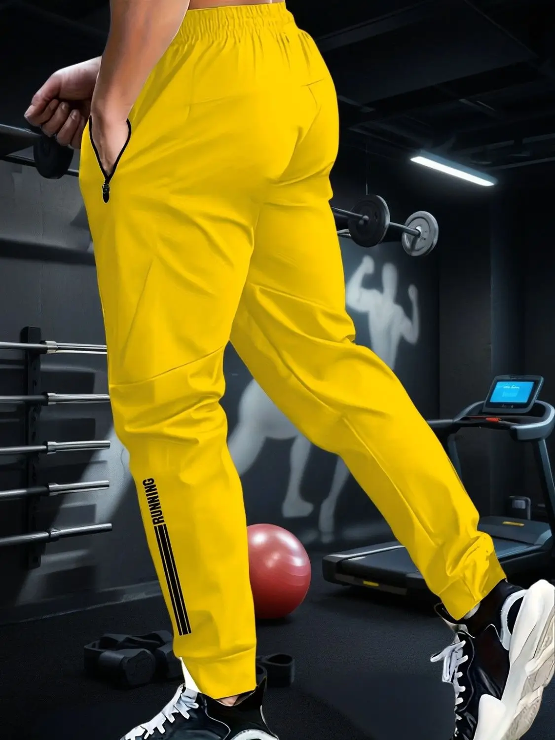 2026 Neue Herren-Sporthose aus Eisseide, schmal geschnitten und schlankmachend, Freizeithose – Detail 6