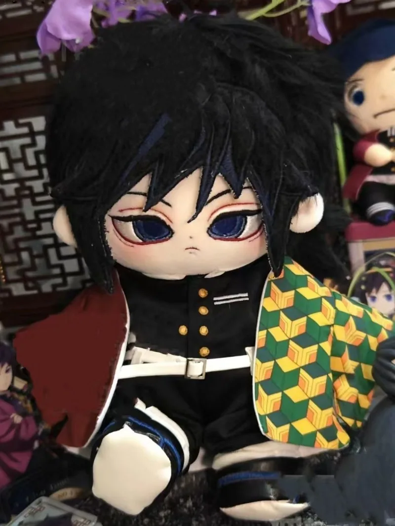 

Плюшевая кукла Томиока Гию 20 см, хлопковая мягкая игрушка, аниме-мерч по «Истребителю демонов», подарок на день рождения и праздники