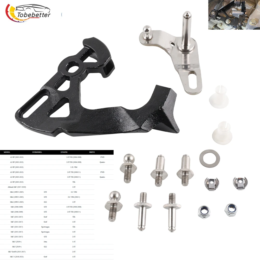 

steel Short Shifter for Audi A3 8P 2005-2013 MK7 2017-2019 MK4 GTI GLI MK5 1999.5-2005 golf Mk7 2015-2017 Jetta 1.8T 2.0T VR6