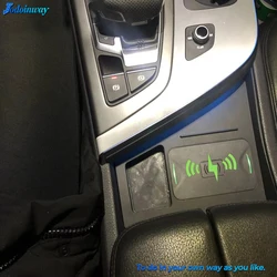 Car original wireless fast charger for Audi Q7 2016 2017 2018 2019 phone holder charge mobile adapter accessories interior trim