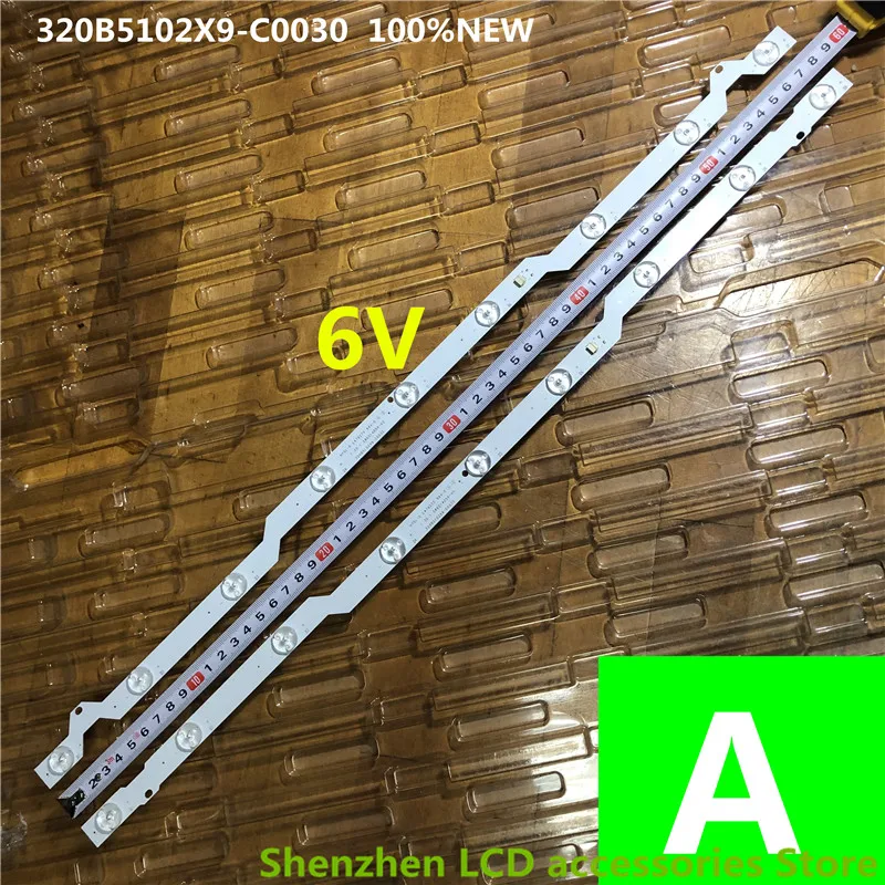 شريط الإضاءة الخلفية LED 320B5102X9-C0030 HYSL-D E 479275   1.30.1. 5860145 R لـ PH32B51DSGW PH32B51   ph32b51 dsgw ph32b51