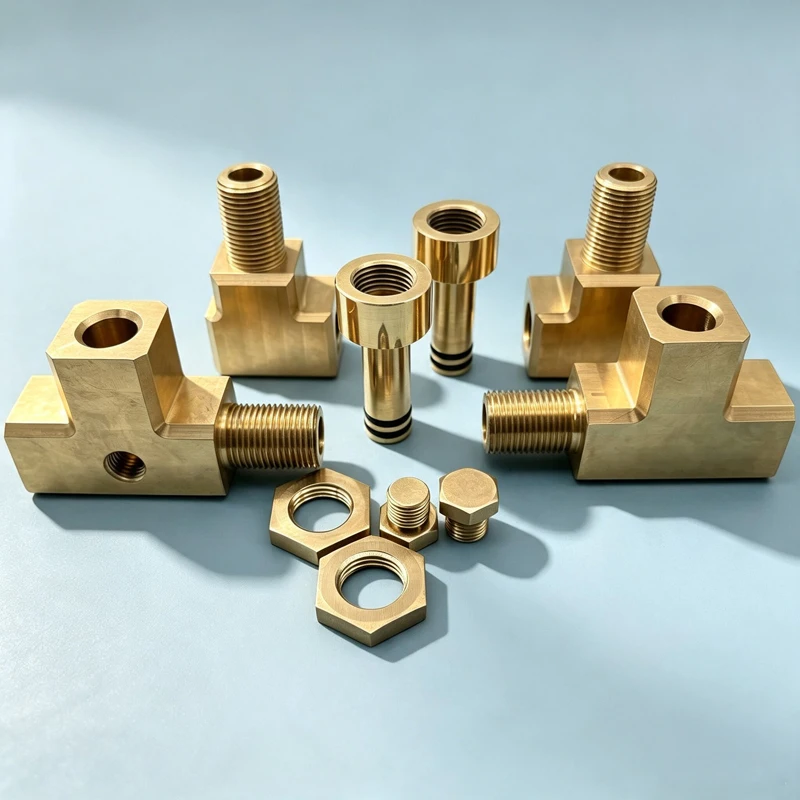 Custom High Precision CNC Turning Brass Fluid Fitting Anti-Corrosion Sealed Hose Connector Custom CNC Machining Parts