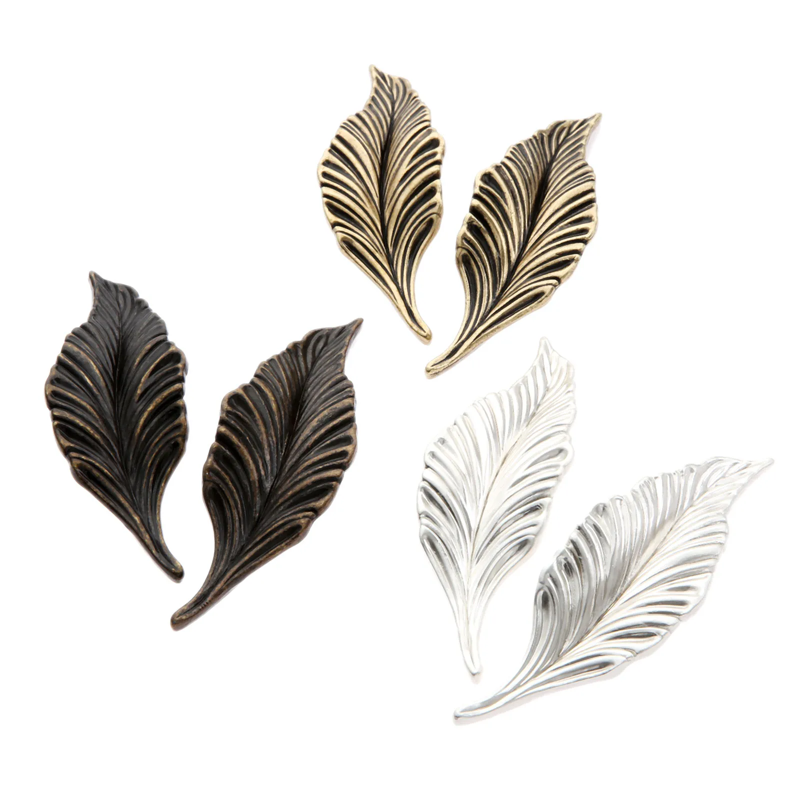 DRELD 2 قطعة أوراق الجدة مقابض لقطع الأثاث خزانة المقابض لخزانة ملابس بأدراج الباب مقبض المطبخ الأثاث الأجهزة