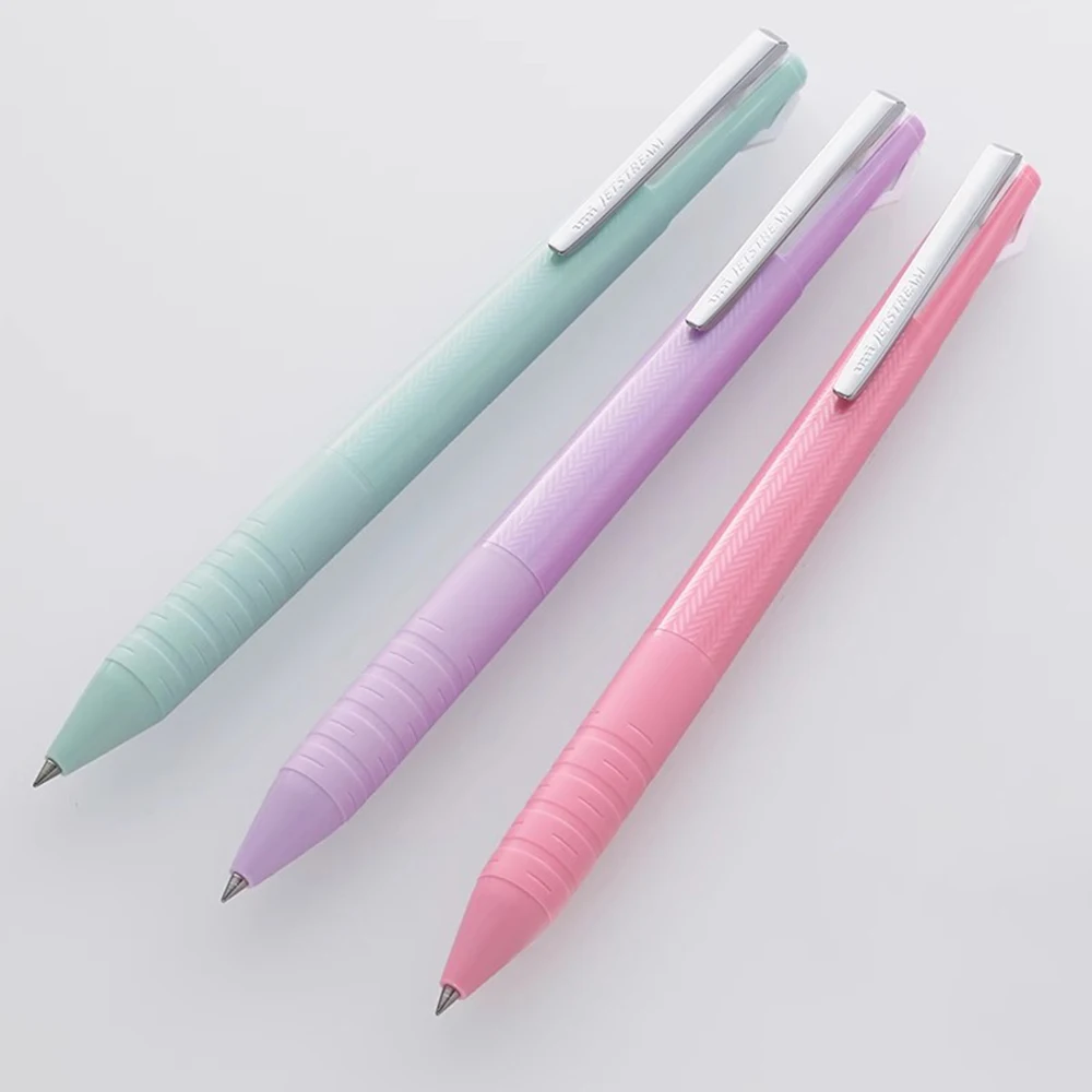 Japanese Stationery UNI JETSTREAM Three-color Ballpoint Pen SXE3-JSS Super Smooth Gel Pen Multifunctional Pen Office Supplies