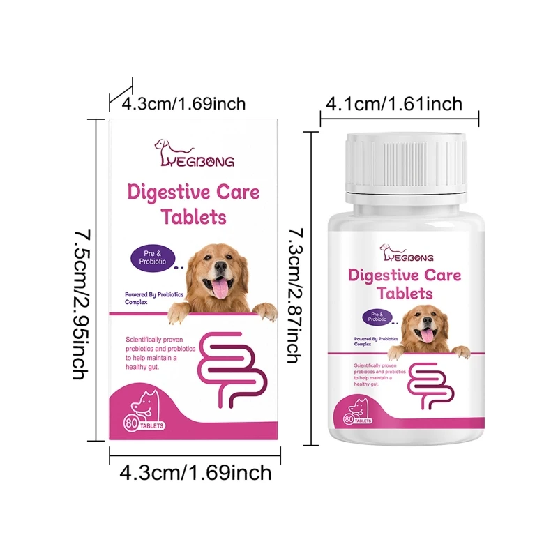 Probiotics for Dog Gut Balances Chewables Dog Digestive Probiotics Tablets