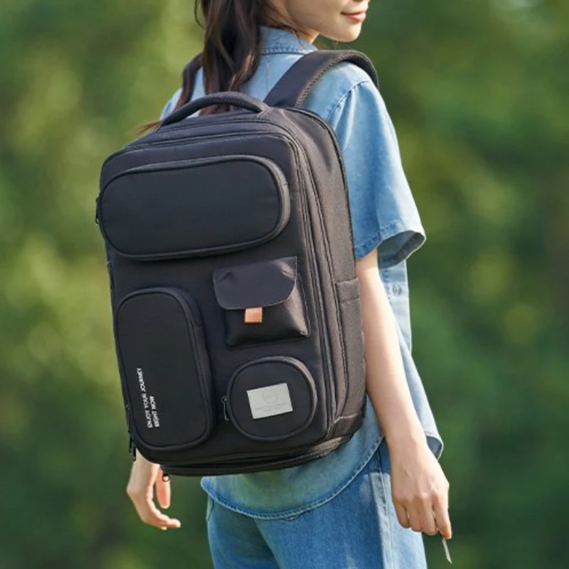 

Women's lightweight, stylish, large-capacity expandable travel backpack Men's Outdoor Backpack Laptop Bag Student Schoolbag