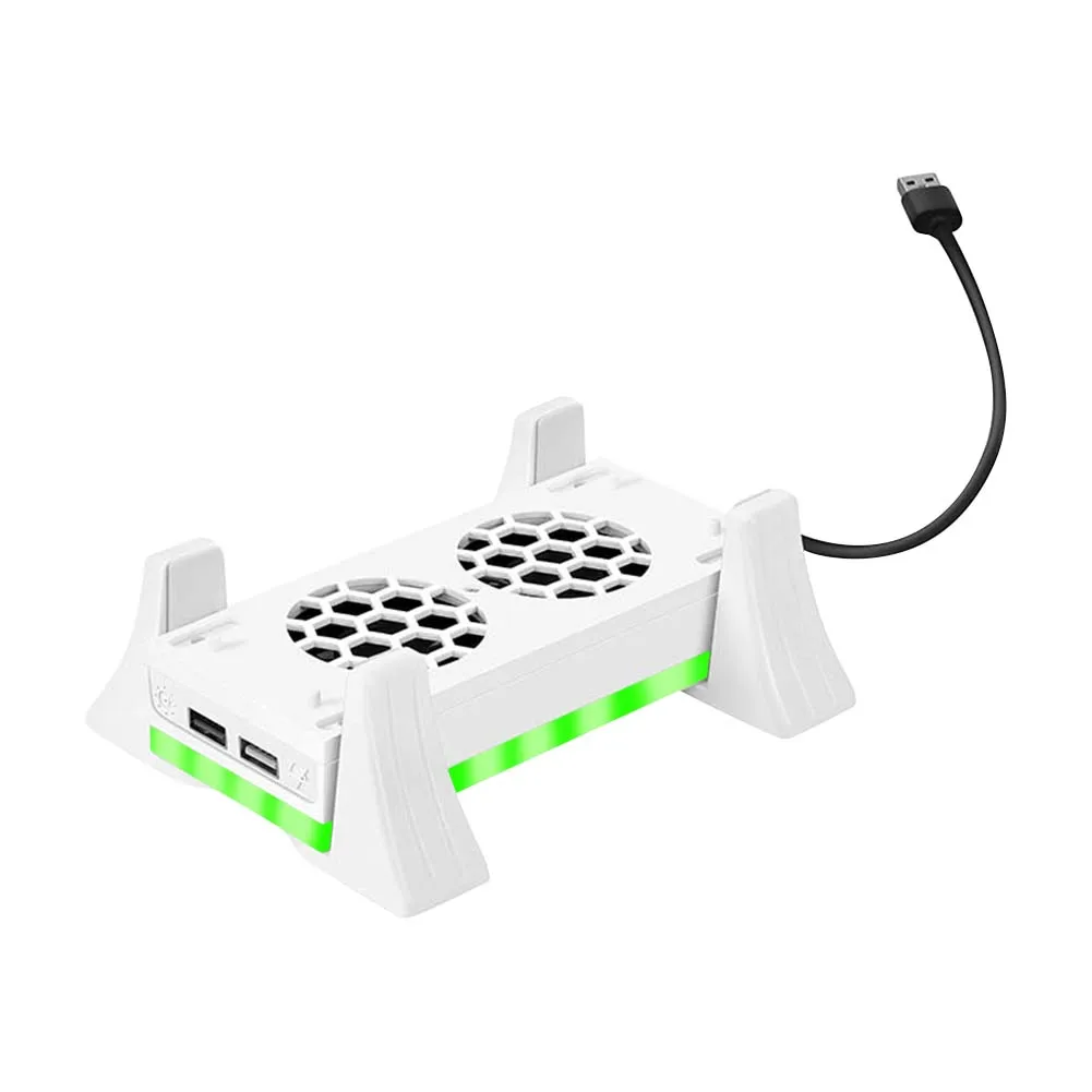 Cooling Fan Stand 3 Gear Adjustment Vertical Radiator Dock with Color Light Heat Dissipation Dock for Xbox Series S