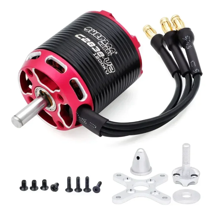 Surpass Hobby Outrunner Brushless Motor C2822 2826 2830 2834 2838 V2 for RC Fixed-wing Quadcopter Drone Airplane Glider Aircraft 6