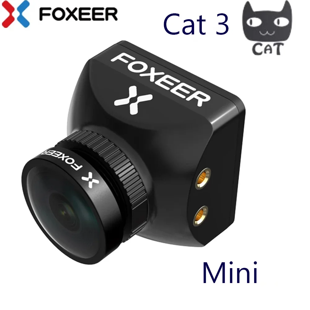 Foxeer Mini / Micro cat 3 Night Flight low latency 1/3\'\' Sensor 16:9/4:3 P/N Switchable Starlight FPV Camera for FPV drone