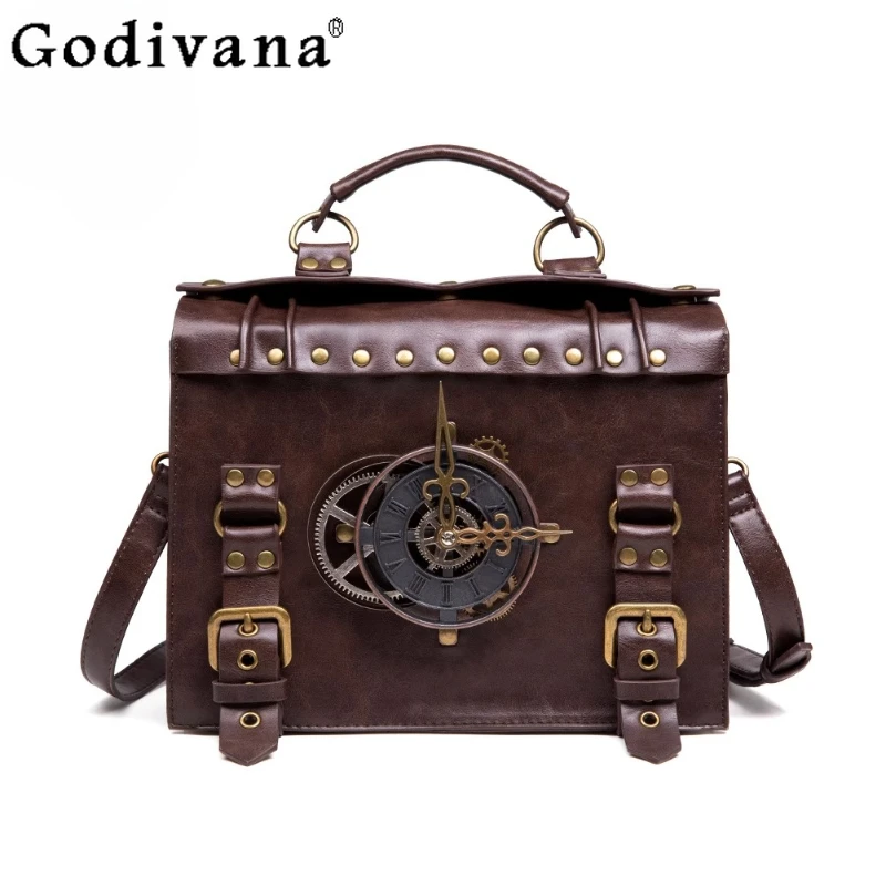 

2025 New Japanese Original Retro Punk Style Single Shoulder Bag American Trend Commuting Casual Crossbody Bag for Women