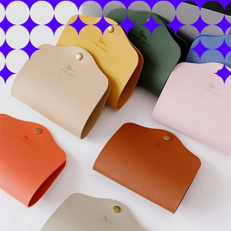 Mask Storage Clip Double Sided Leather Mask Temporary Storage clip foldable compact and fresh Portable Dust Mask Storage Box