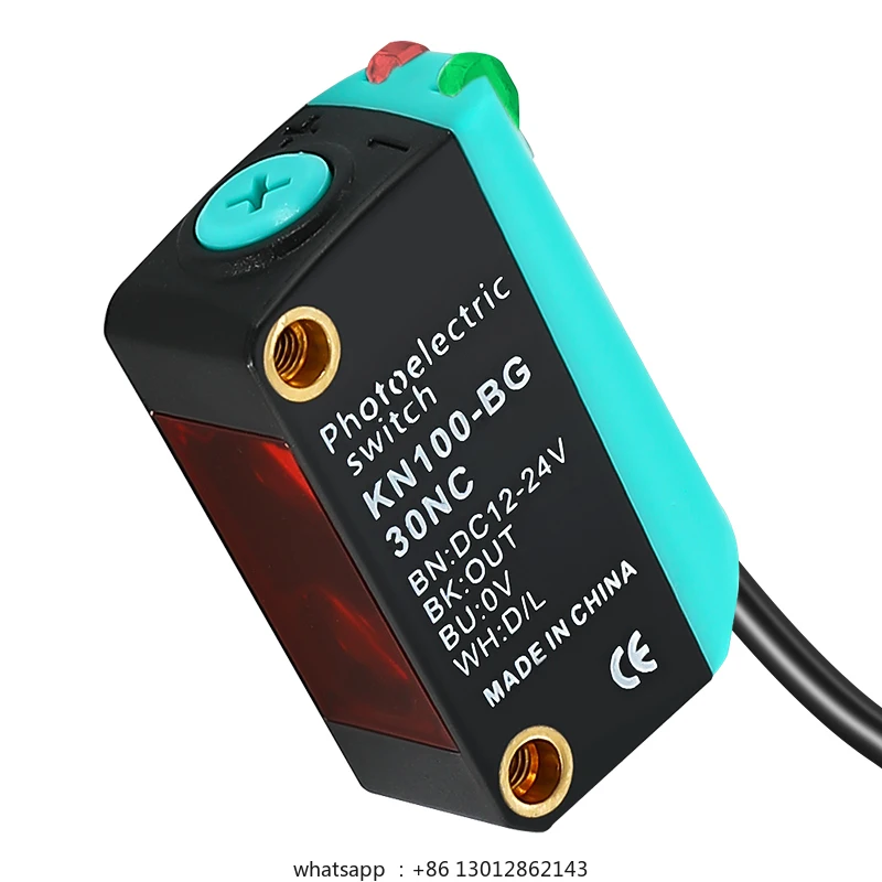 

Photoelectric sensor KN100-BG30NC background suppression four-wire 24V switch normally open and normally closed