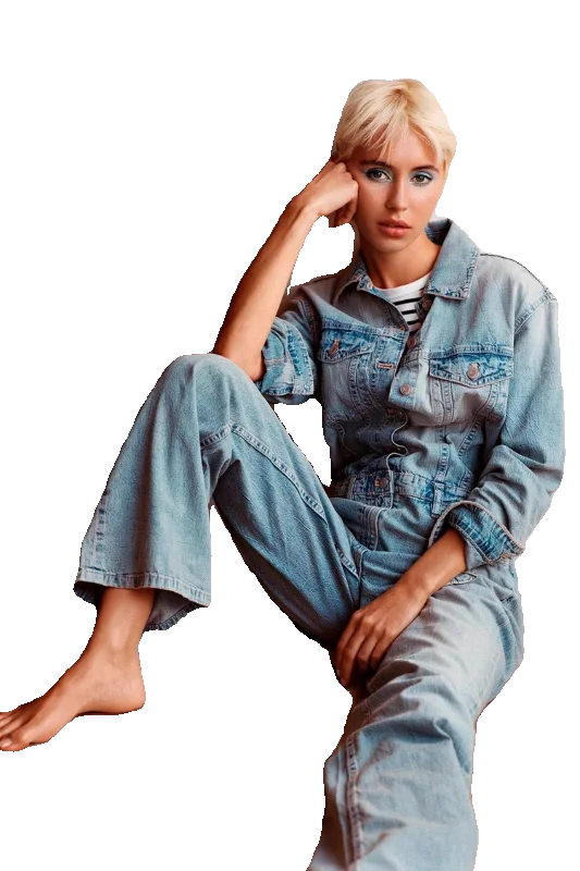 2024년 봄 여성용 루즈핏 패셔너블 캐주얼 데님 오버롤 하이웨이스트 와이드 레그 팬츠 롱 트라우저 다용도 슬레