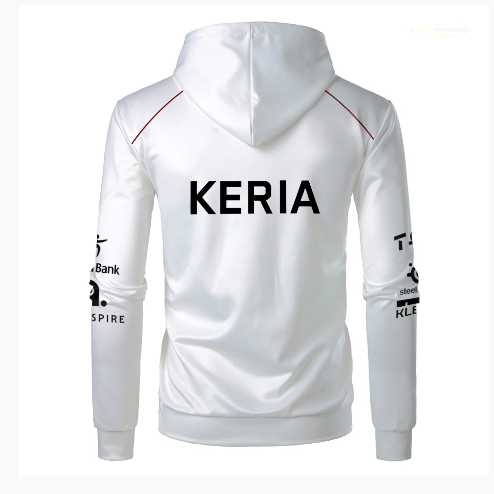 Uniforme de moletom com capuz de esports para homens, camisa com zíper, League of Legends, finais mundiais, roupas de treinamento, novas, T1, 2024