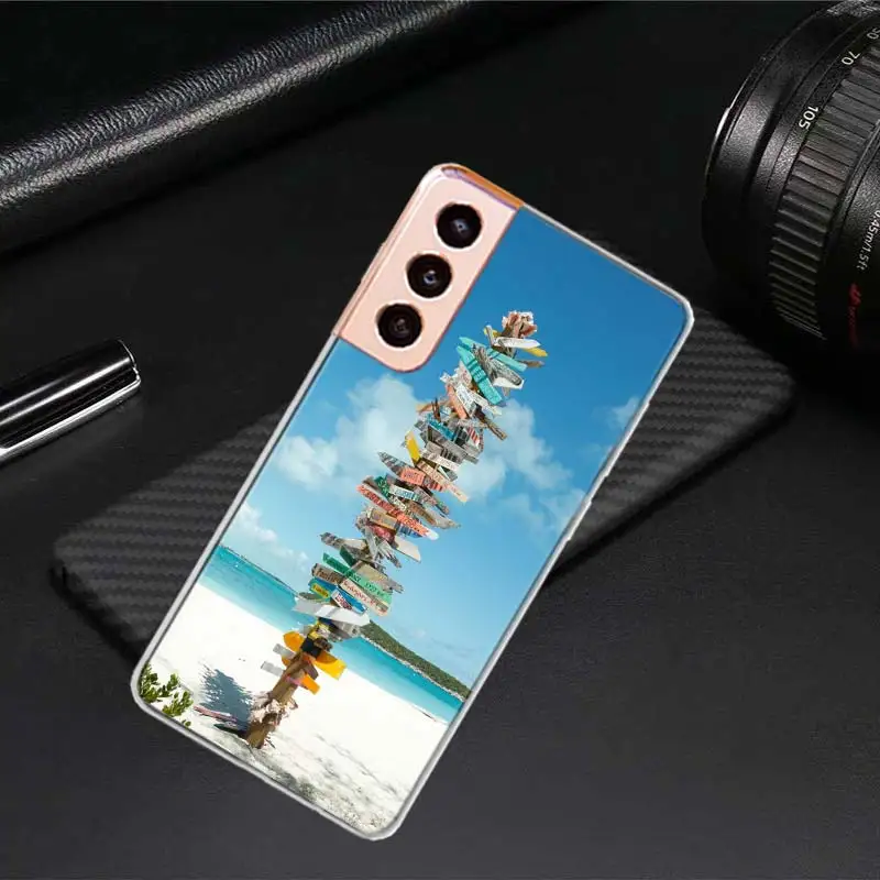 Seaside signs for summer tourism Phone Case For Samsung A34 A54 Galaxy A02S A12 A22 A32 A42 A52 A52S A72 A71 A51 5G A41 A31 A21S