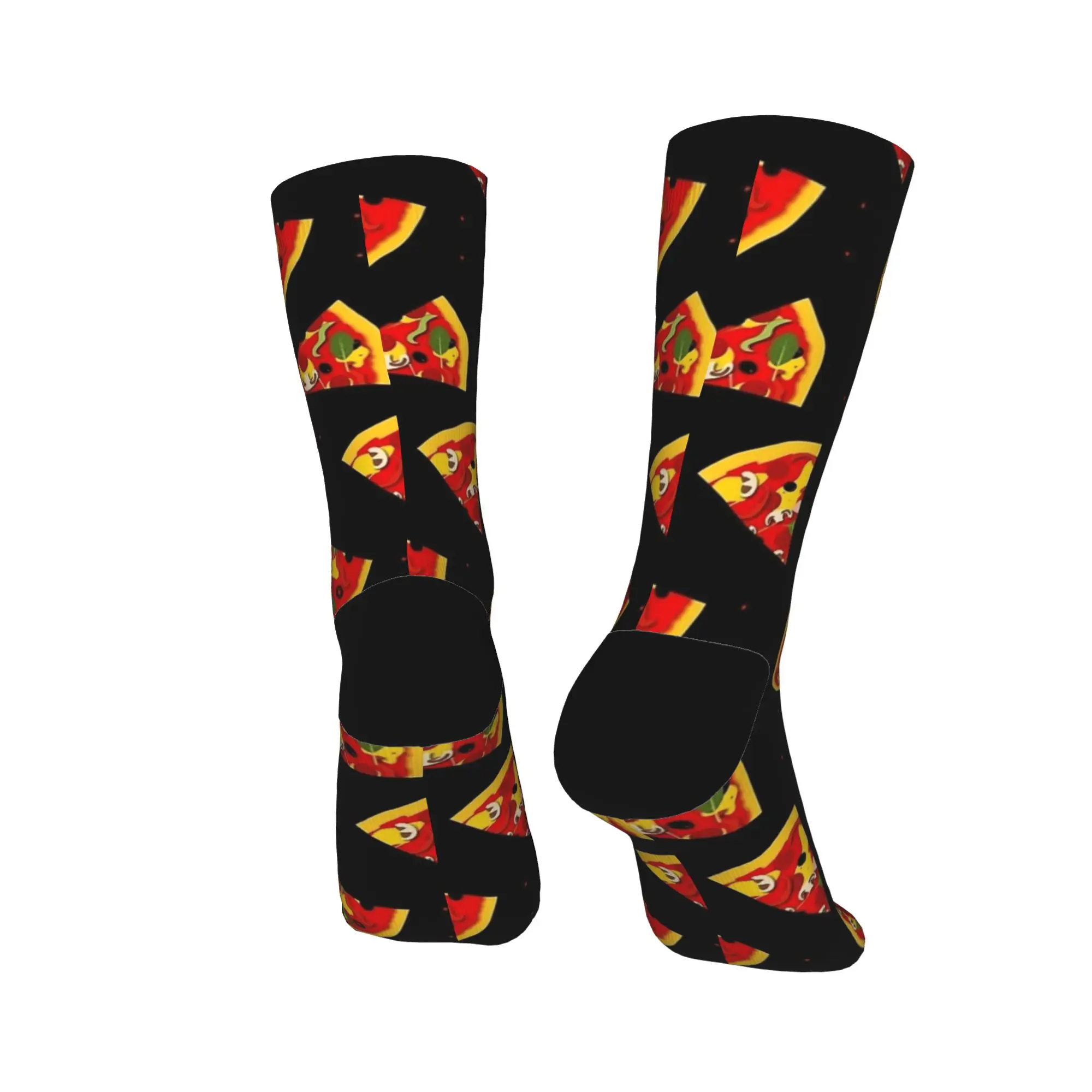 البيتزا نمط الغذاء طباعة جوارب الكبار الرجال الجوارب عالية الجودة الجوارب غير رسمية الشتاء الدراجات المضادة للانزلاق جوارب مطبوعة هدية فكرة