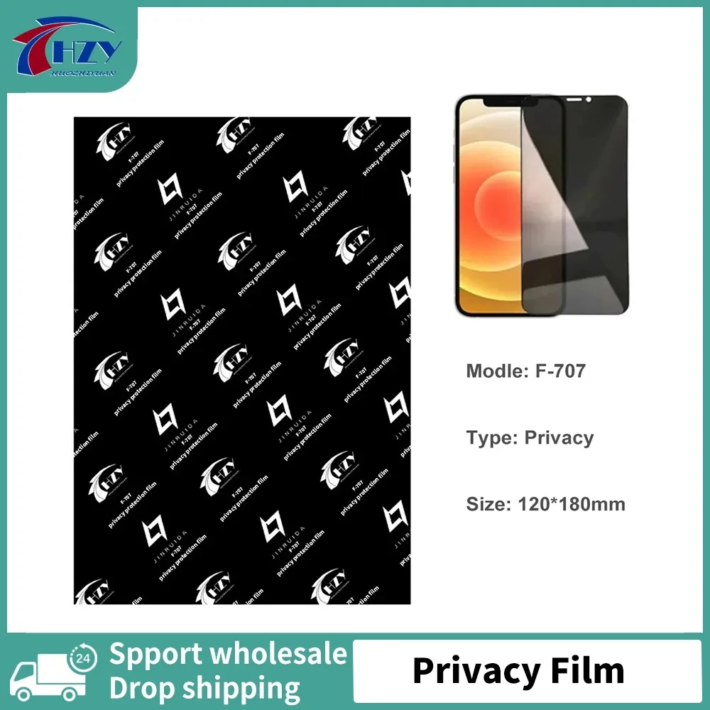 HZY 703 50pcs Hydrogel TPU Film HD Matte Privacy for All Mobile Phone LCD Screen Protectors Film Intelligent Cutting Machine