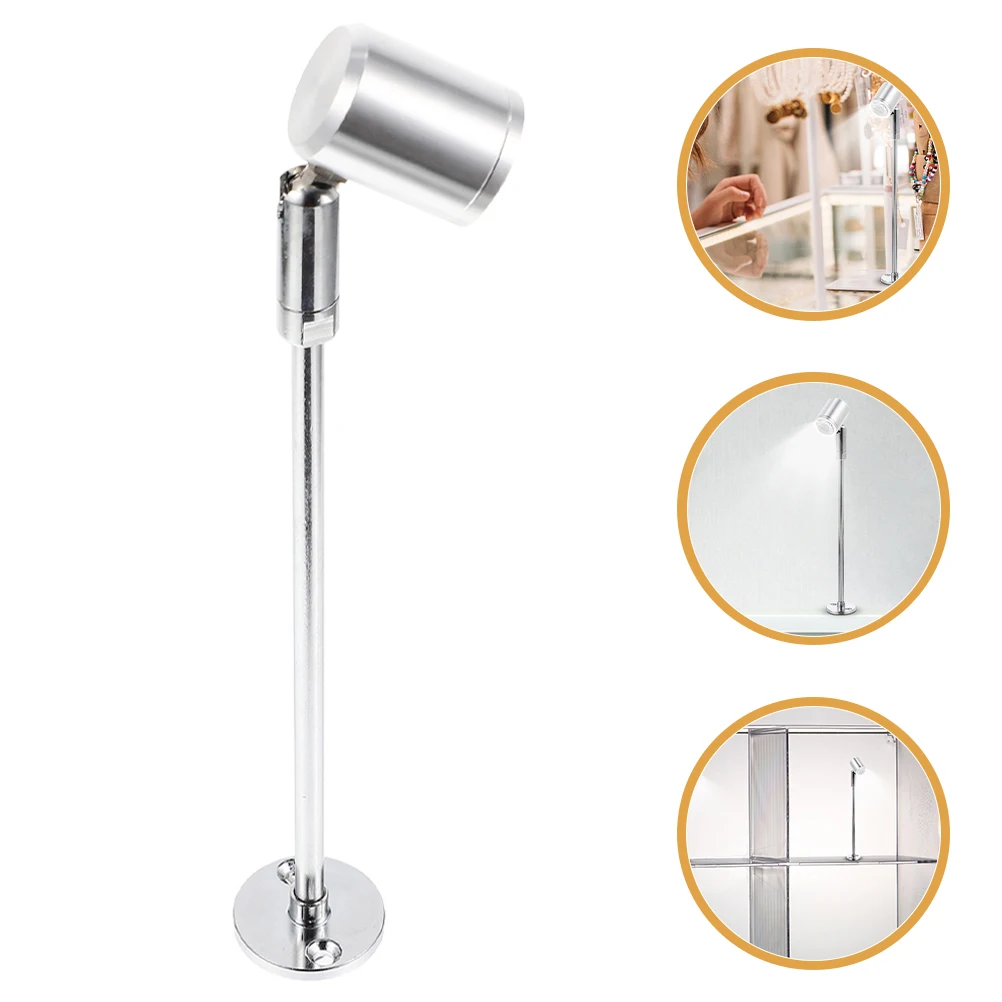LED Cabinet Spotlight Small Mini Standing Rotatable Jewelry Display Case Indoor Adjustable Spot Lights Indoor