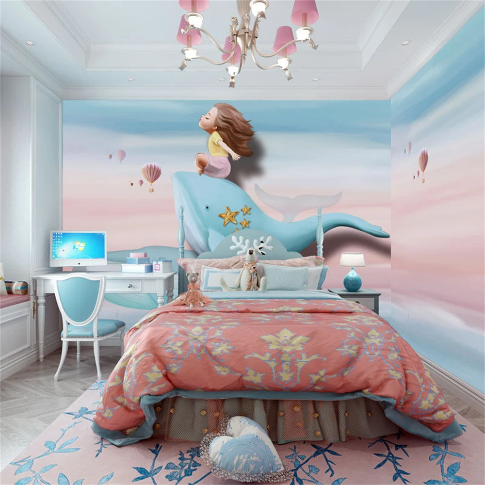 Custom photo wallpaper 3D stereo underwater world wallpapers living children's room background mural wall paper home decorations