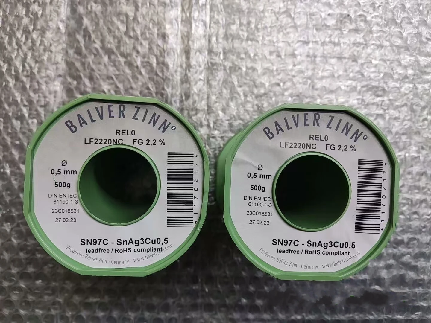 

German Import BALVER ZINN Solder Wire Silver Containing Solder Wire 96.5Sn 3Ag 0.5Cu 0.5mm Wire Diameter Audio Solder Wire