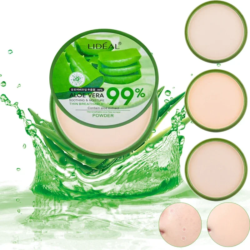 99% Aloe Vera Softening Powder Waterproof Moisturizing Concealer Foundation  Fixed Make Up Oil Control Facial Makeup Cosmetics - AliExpress 66