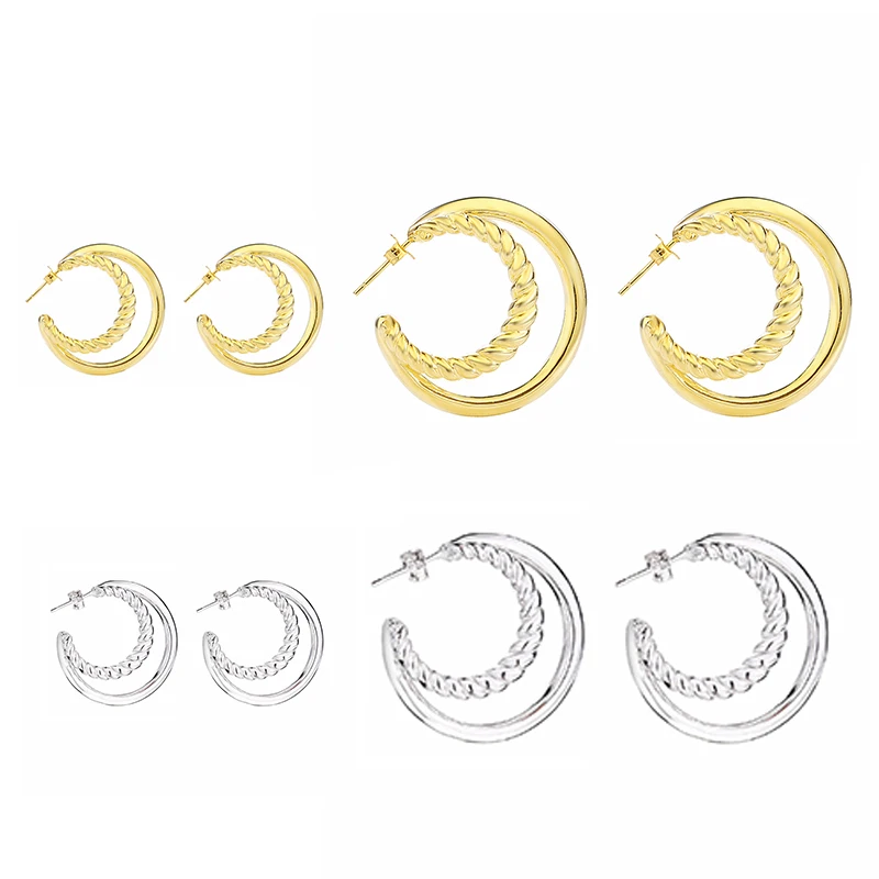 

Серьги-гвоздики из серебра 925 пробы в форме буквы С, в форме луны, для женщин, изящные, роскошные, милые, минималистичные, изогнутые, свадебные серьги-гвоздики.