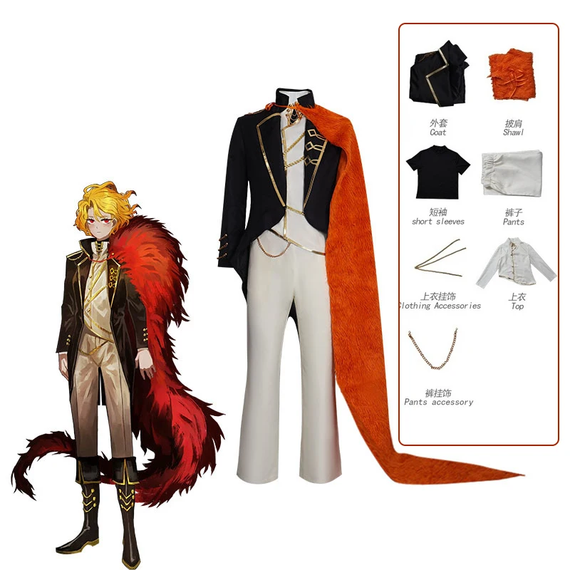 

ANIMECC Game Limbuss Company Sancho Cosplay Costume Don Quixote Cosplay Uniform Halloween Carnival Party Suit for Men Women