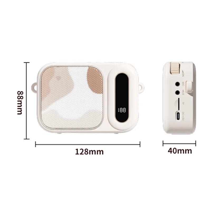 M09K Wireless Portable Lavalier Amplifier High Sound Quality Charging Microphone Guide Microphone Audio Teacher Special