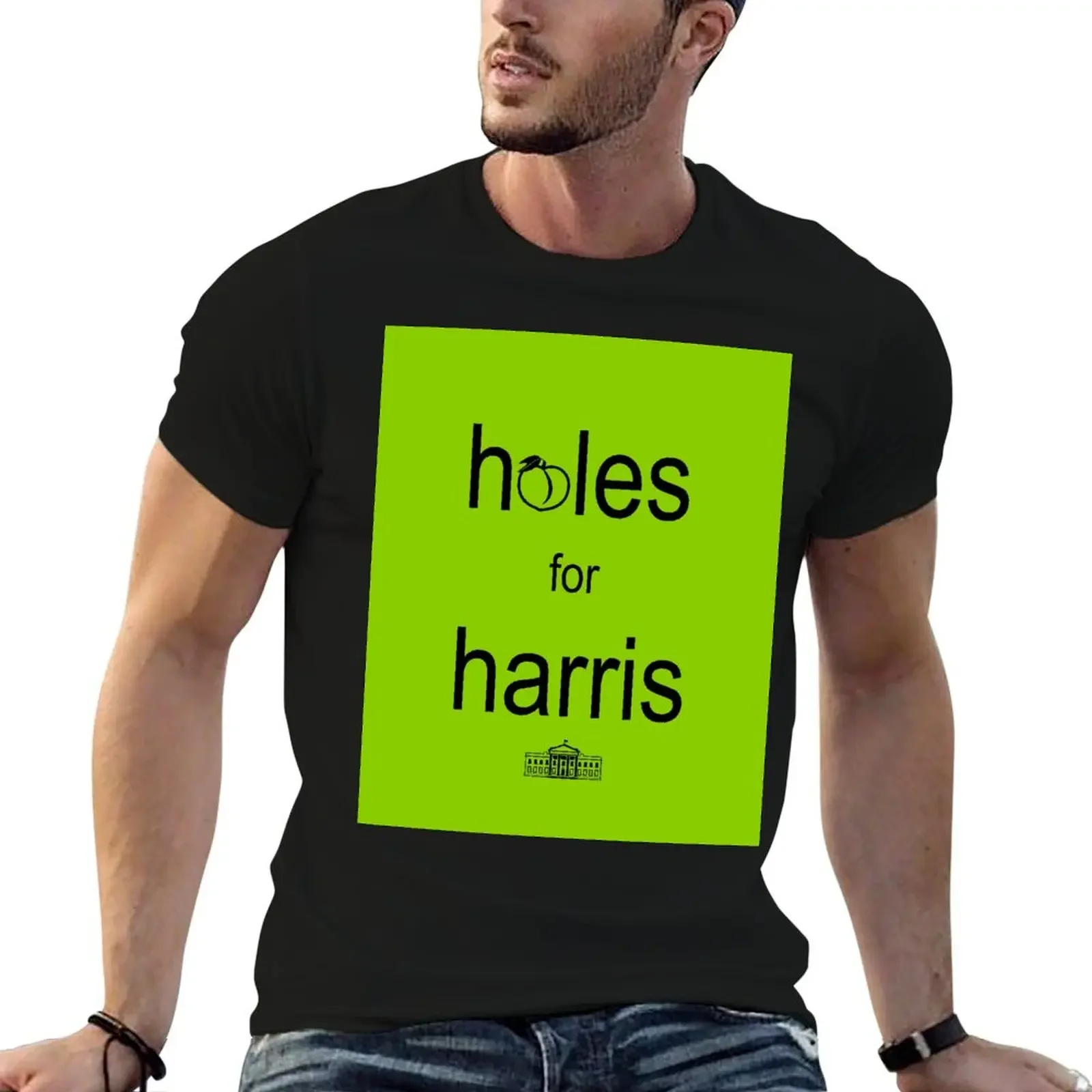 

Holes for Harris - Black T-Shirt Louboutins shirts graphic tee custom t-shirts Luxury man mens graphic t-shirts hip hop