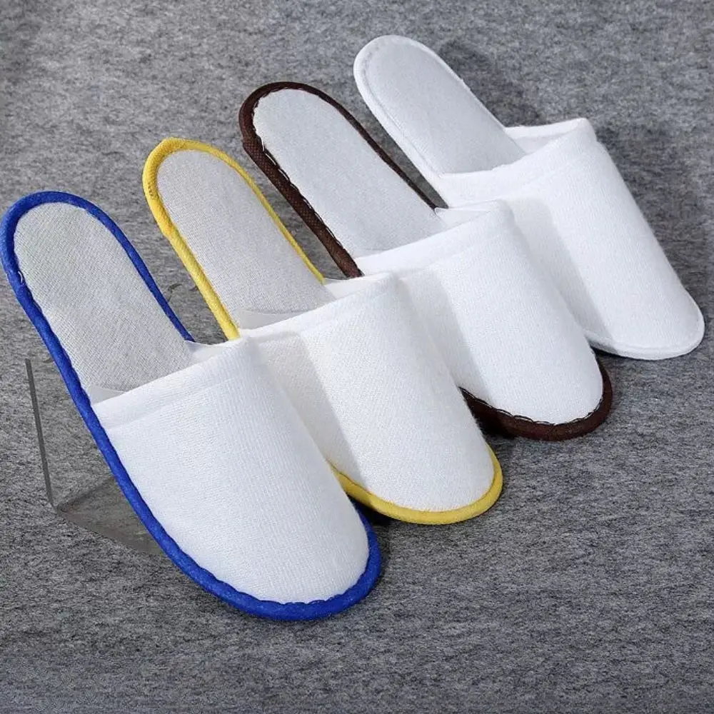 Hotel Disposable Slippers Men Women Travel Home Hospitality Shoes Cheap SPA Guest Slides Closed Toe One Time Use Slippers Hot