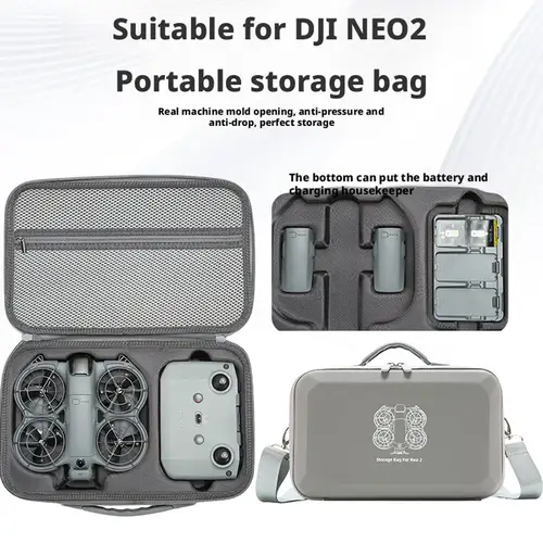 Imagen 2 del producto Bolsa de almacenamiento portátil para Dron dji NEO2, antipresión, anticaída, múltiples compartimentos, transporte de accesorios para Dron