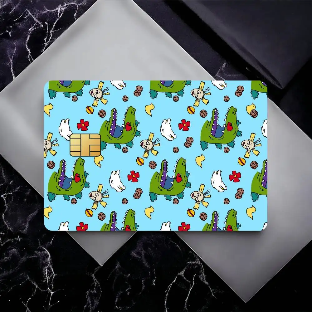 Cartoon R-Rugrats Credit Card Skin Stickers For Bank Card Bus Metro Card Sticker Waterproof Gift