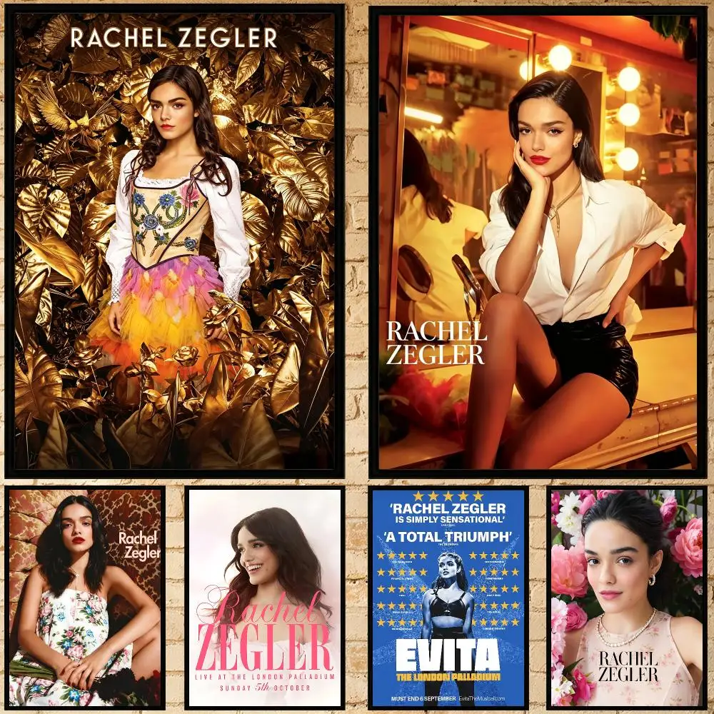 music Rachel Zegler Poster Poster HD Waterproof Self-adhesive Art Print Wall Decor for Bedroom Living Room Gift