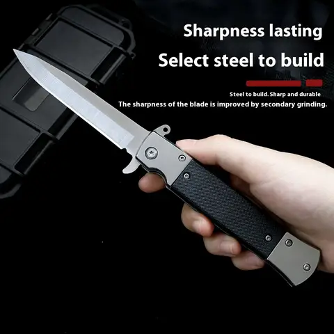 Outdoor Portable Folding Fruit Knife High Hardness Stainless Steel Pocket Cutter Camping Survival Vegetable Peeling Knife EDC Ha