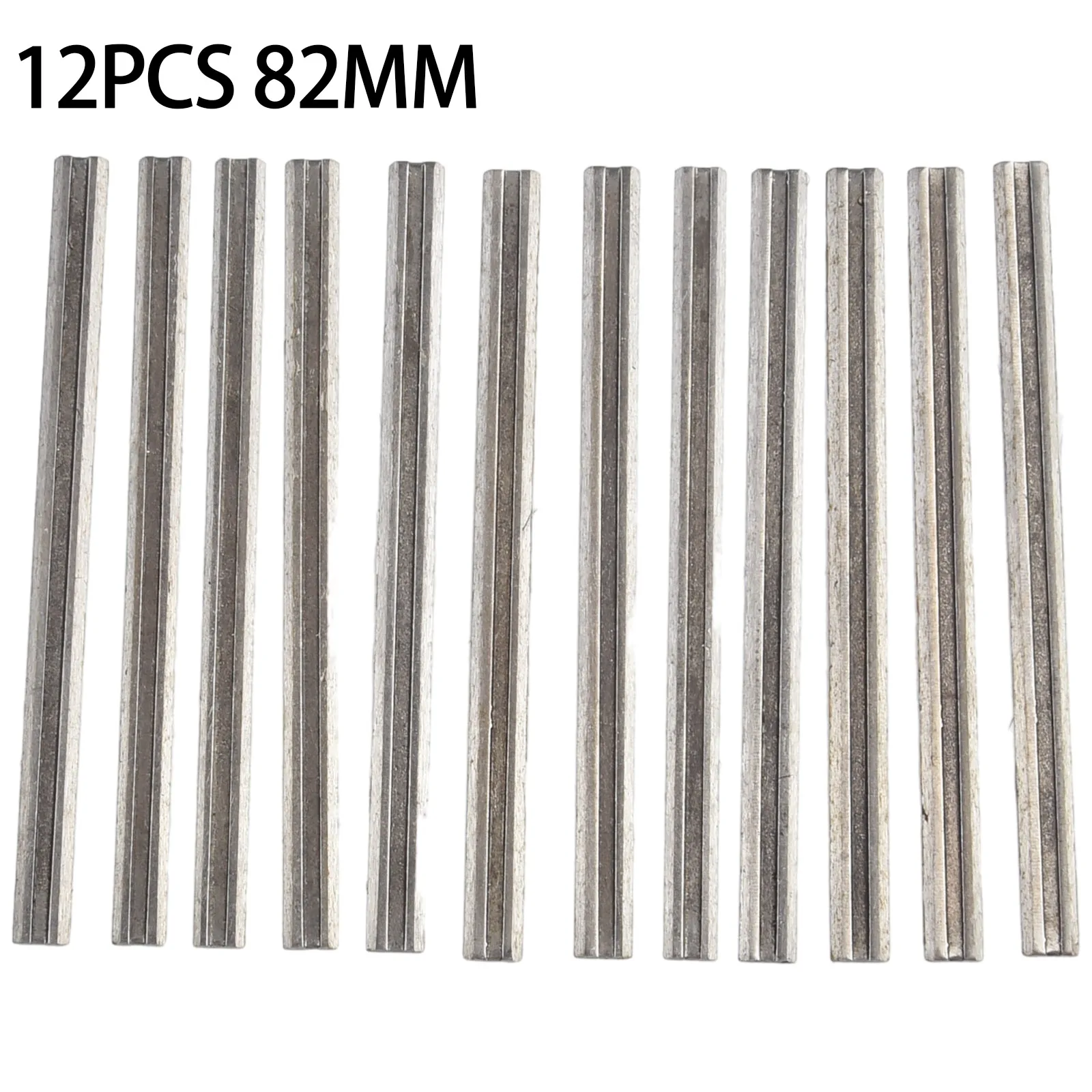 

12PCS 82mm HCS Planer Blades Reversible Electric Planer Blades Woodworking Power Tools Accessorie 82x5.5x1mm