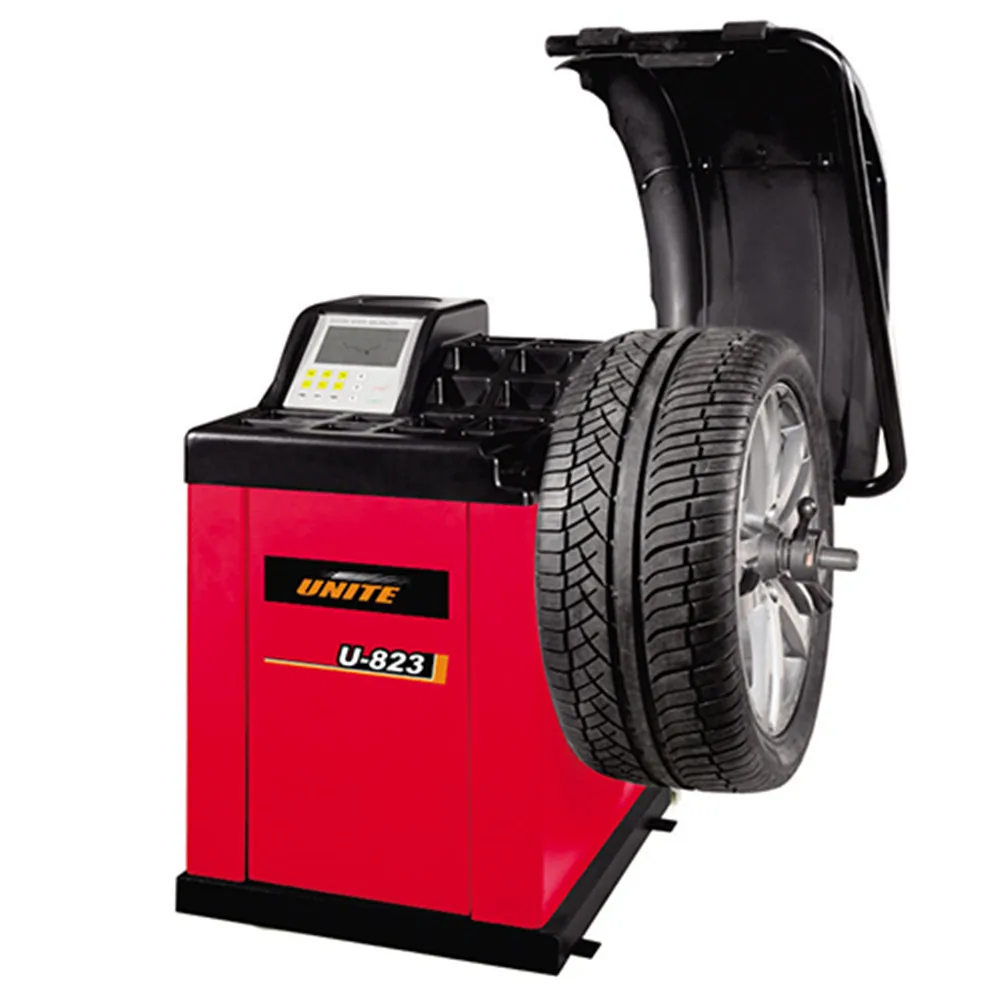 U-823 Self-Calibrating Computer Cheap Car Tire Balancer/ OEM tire Wheel Balance Wheel Balancing Machine With CE