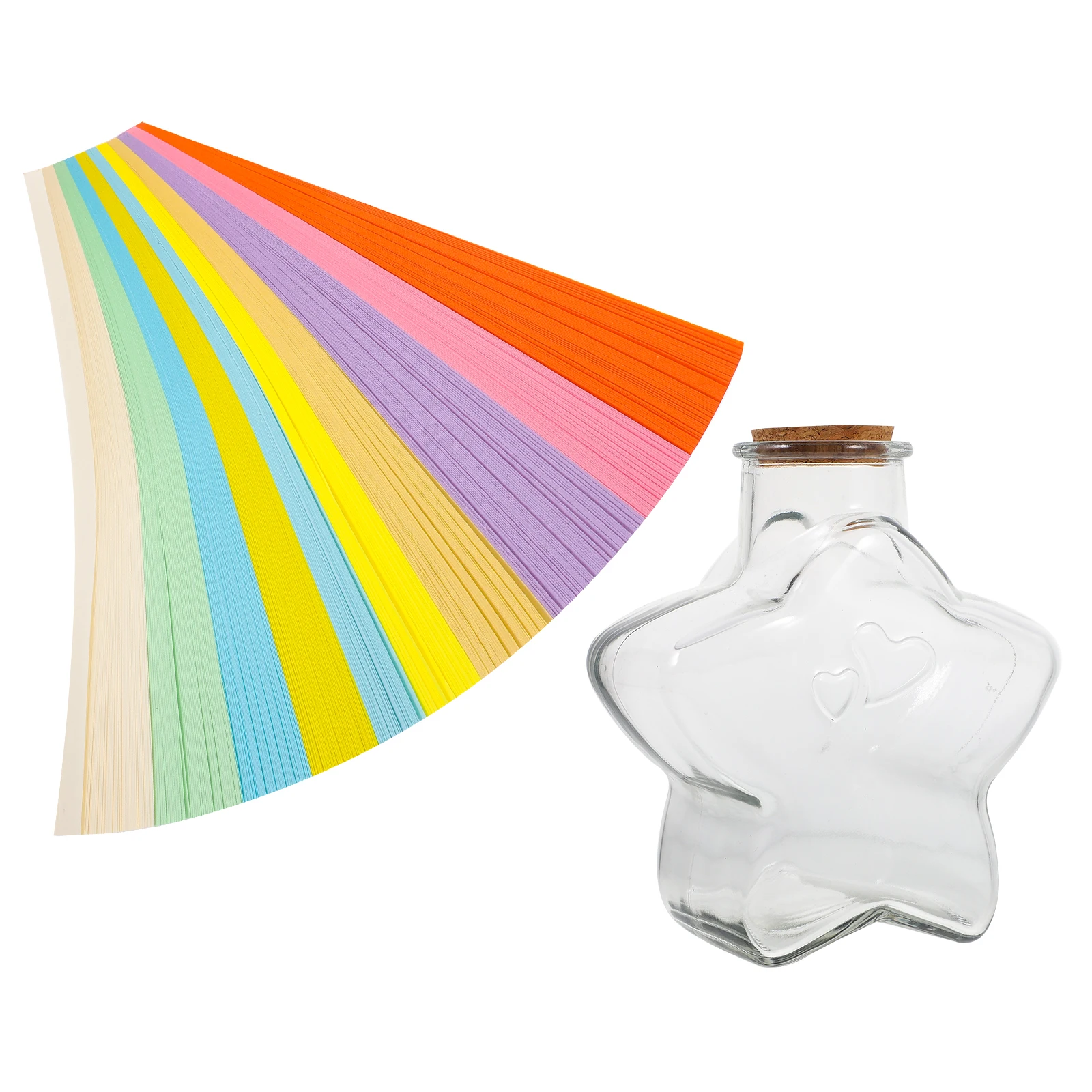 

Wishing Bottle Star Papers Folding Strips Decorative Girls Room Birthday Gifts DIY Supplies Paper Stars Crafts