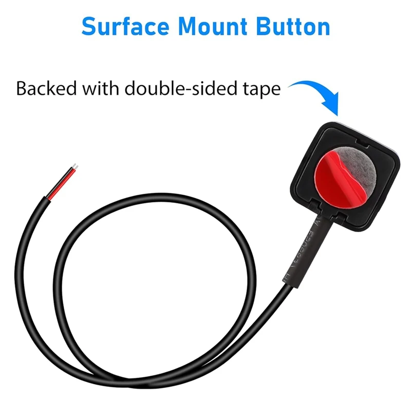 10 قطعة مفاتيح الروك ، لحظة مفتاح بـزر دفع سطح جبل تشغيل/إيقاف أزرار القرن للتحكم الصناعي 12 فولت/24 فولت