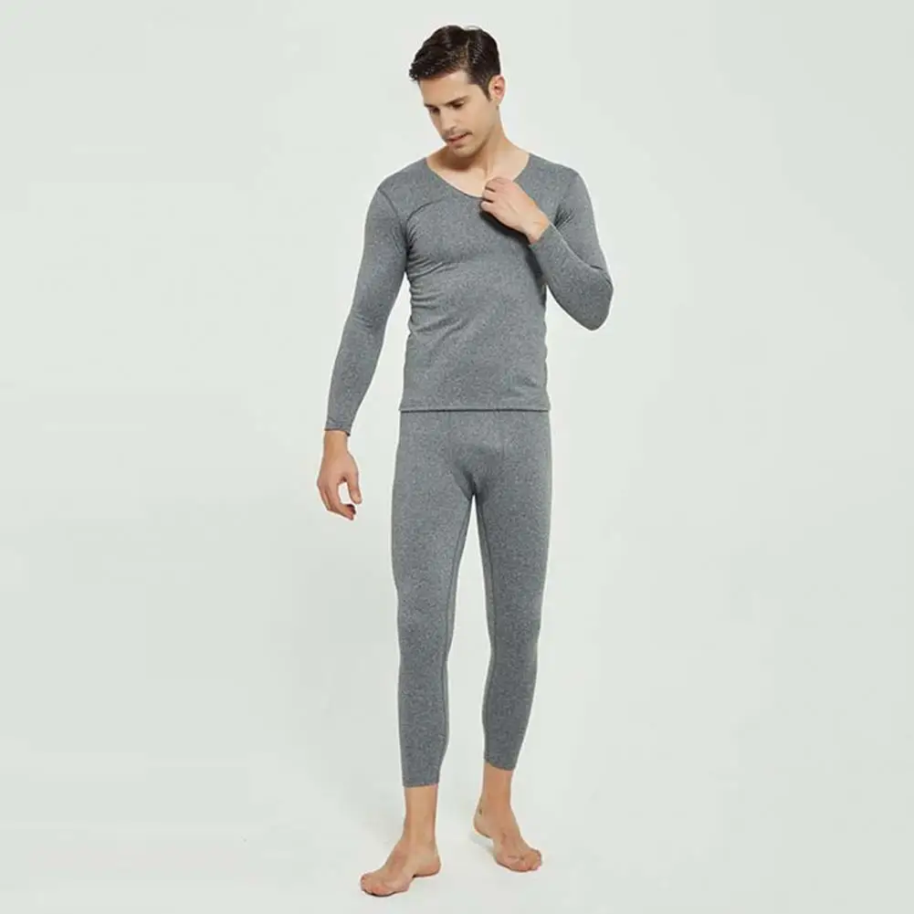 2 Pcs Winter Thermal Underwear Long Men\'s Keep Warm Tops Pants Set Thick Clothes Comfortable Thermo Underwear Pajamas Sets 2024