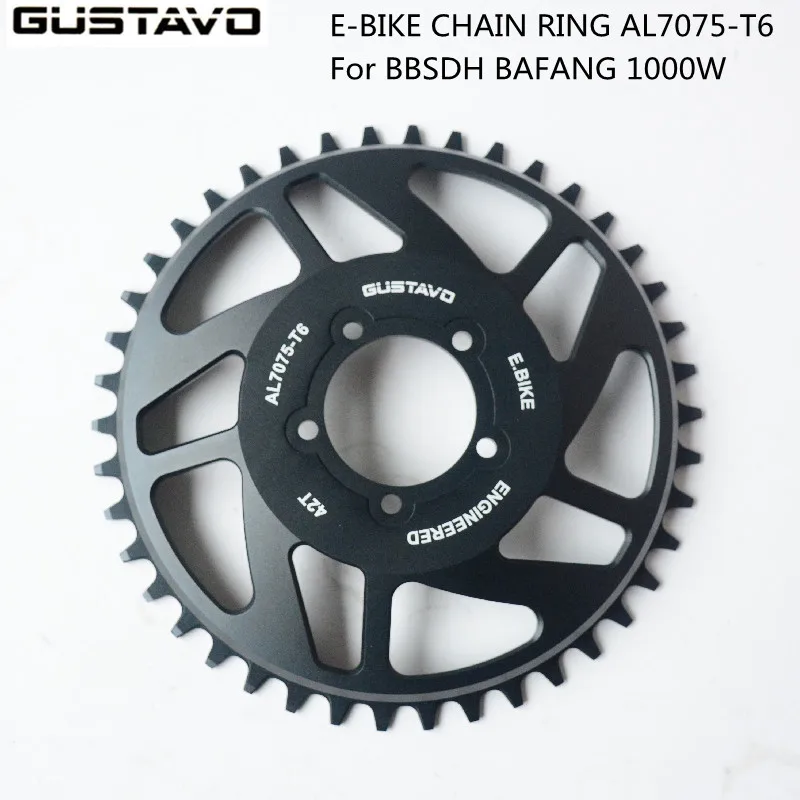 BAFANG 36T/38T/40T/42T/44T/46T/48T/52T rueda de cadena para Motor de accionamiento medio BBS/BBSHD piñón de plato CNC piezas de bicicleta eléctrica