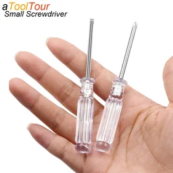 3mm Mini Transparent Cross Screwdriver Phillips Slotted Screw Driver Small Manual Precision Home Appliances Repair Tool DIY Home