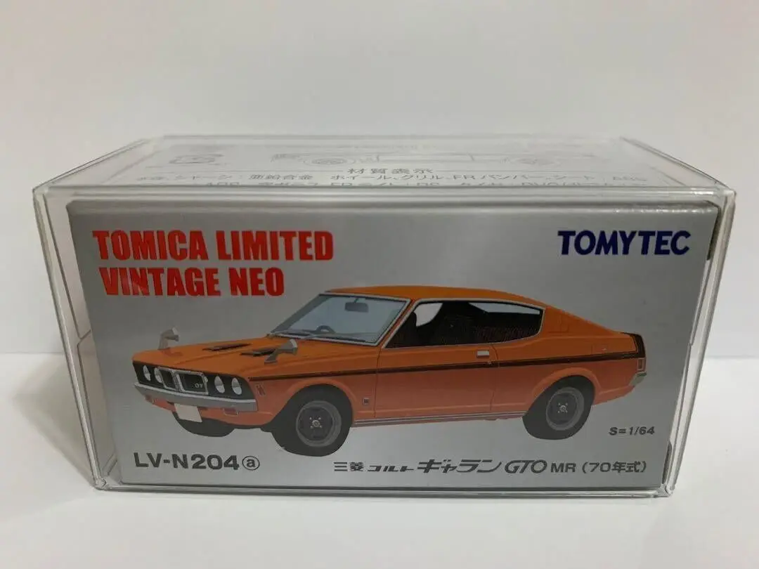 Tomica Limited Vintage Neo Tomytec LV-N204a Colt Galant GTO MR 1/64 Diecast Model Car Collection Limited Editon Hobby toys