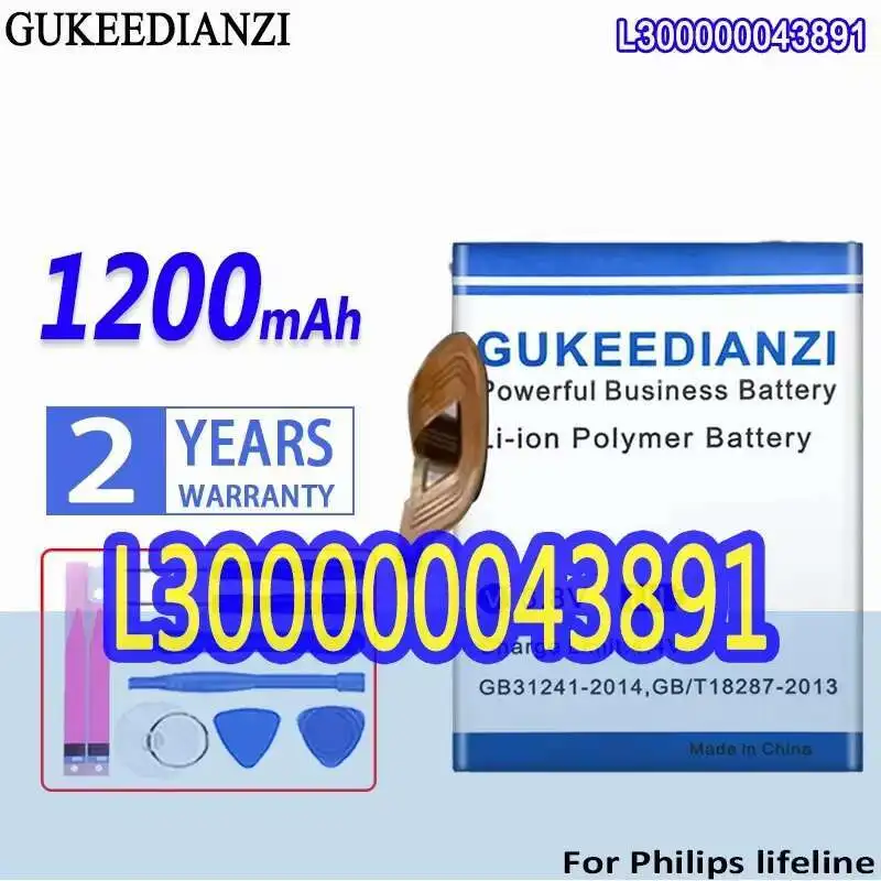

Emergency Call Device Battery High Performance 1200Mah L300000043891 Lifeline For Philips