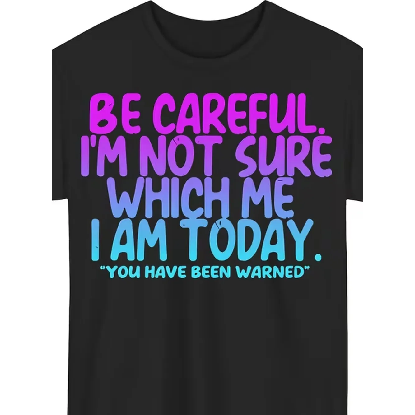 For S Y Saying T Careful Im Which I Humorous Graphic Tee Soft Everyday Casual Shirt Loose Neck Top Birthday Anniversary Gift for 00001 Plus Size