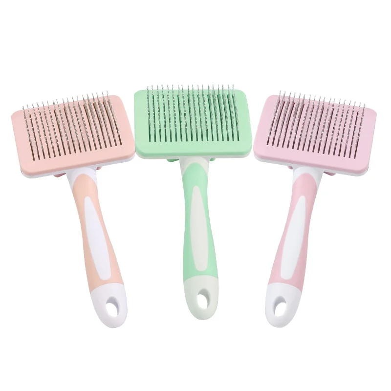 Brosse de toilettage en acier inoxydable pour animaux de compagnie, peigne pour chat et chien, épilation, livres, beauté, soins de la peau, fournitures