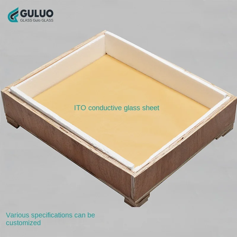 Lar Ge Bo Ard Original I TO Cond Uctive Glass 500 * 400mm, Cust Omized Resis Tance Values for Various Thicknesses, 5 Pieces/box