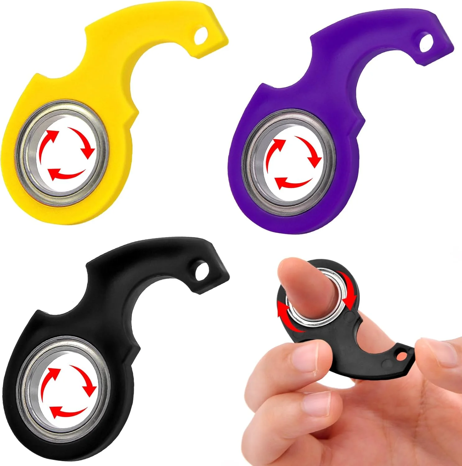 Fidget Spinner Stress Schlüsselanhänger Spielzeug Schlüsselhalter, Schlüsselanhänger Spinner, Spinner Stressspielzeug Metall Fidget Toys