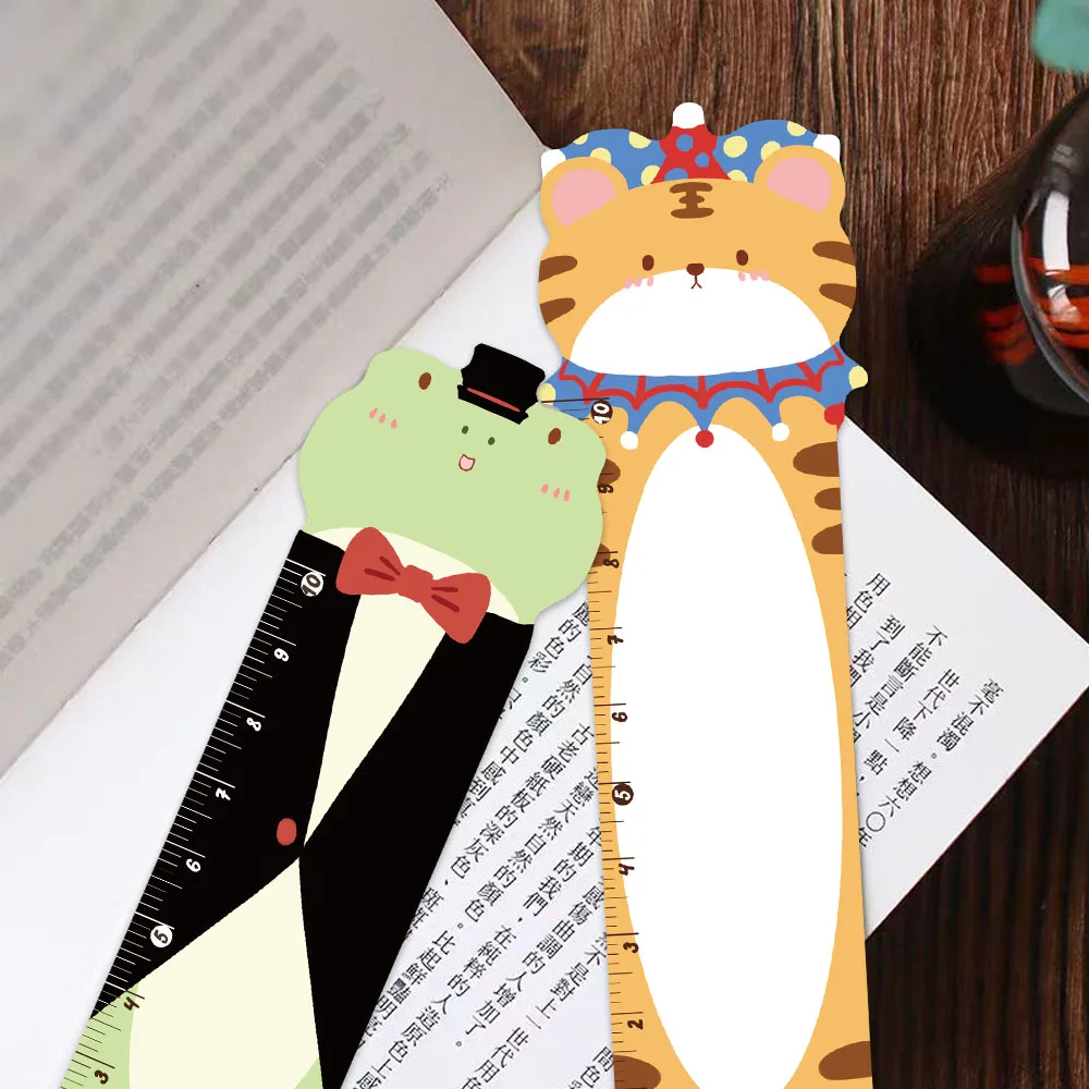 30PCS Wonderful Animal Circus Bookmark Reading Pages Marked Paper Cards Books Marked Student Supplies Message Cards