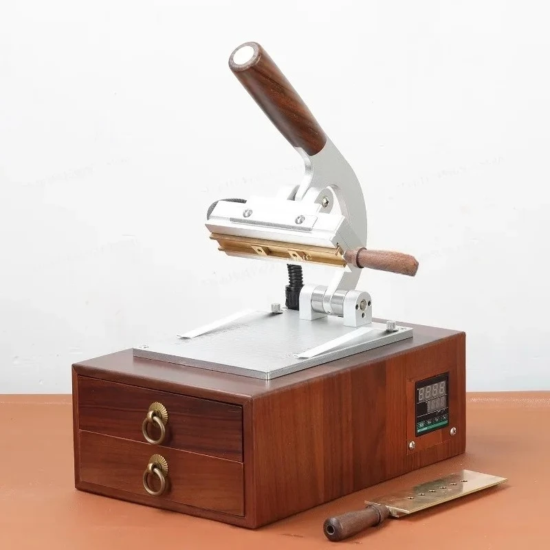 

Ретро кожаная позолоченная машина, подвижная медная форма, логотип, торговая марка, товары для горячего тиснения